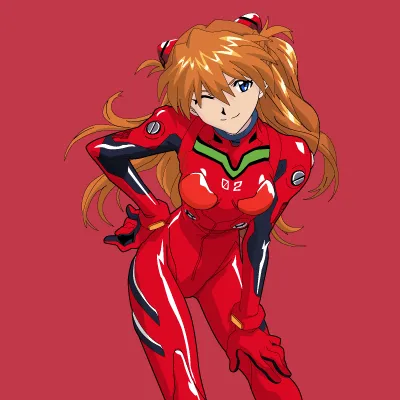 Asuka Langley Soryu, illustration by Walid Sodki