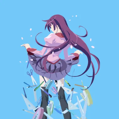 Hitagi Senjougahara, illustration by Walid Sodki