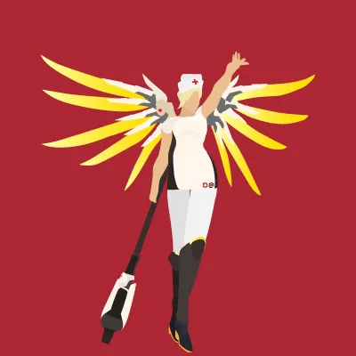 Mercy Scrubs, illustration by Walid Sodki