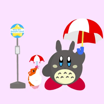 My Neighbor Kirby, illustration by Walid Sodki