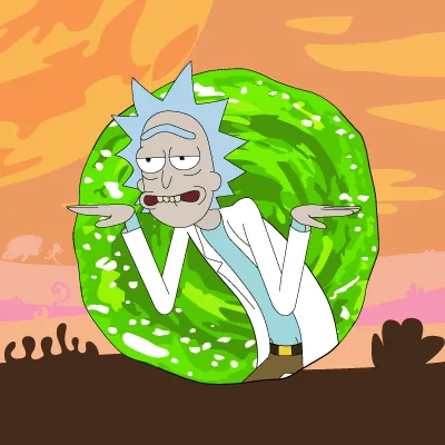 Rick and Morty, illustration by Walid Sodki