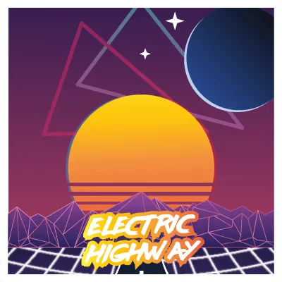 Synthwave, illustration by Walid Sodki